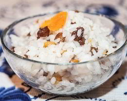 Кутья из риса с изюмом