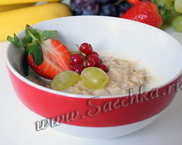 Овсяная каша на молоке