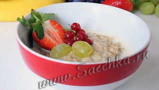 Овсяная каша на молоке