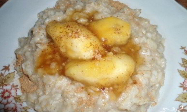 Рецепт овсяной каши с бананом