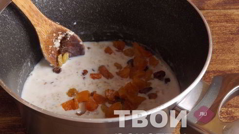 овсяная каша с сухофруктами