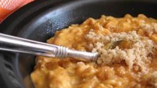 Овсяная каша с тыквенным пюре в микроволновке