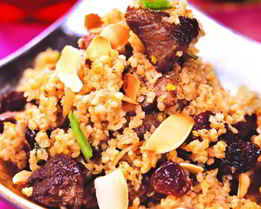 Пшеничная каша с бараниной