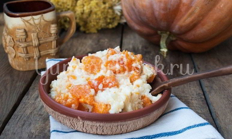 Рецепт рисовой каши с тыквой в мультиварке