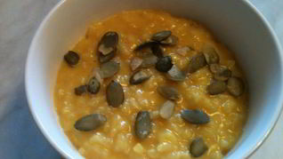 Рисовая каша с тыквой