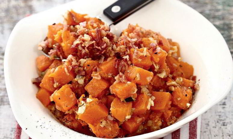 Рецепт тыквенной каши с беконом