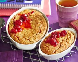 Ячневая каша, запеченная со сметаной