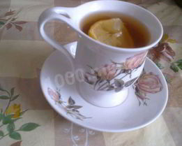 Чай с лимоном и медом