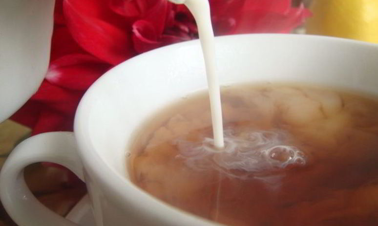 Рецепт чая с молоком