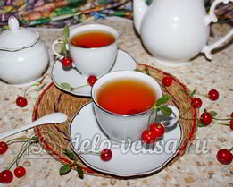 Чай с вишней