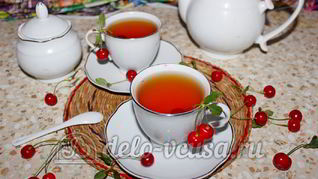 Чай с вишней