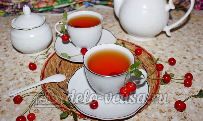 Рецепт чая с вишней