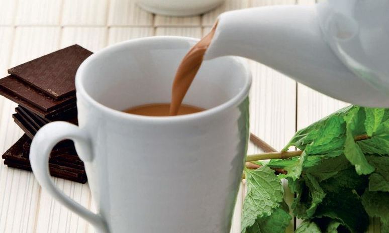 Рецепт мятного шоколадного чая