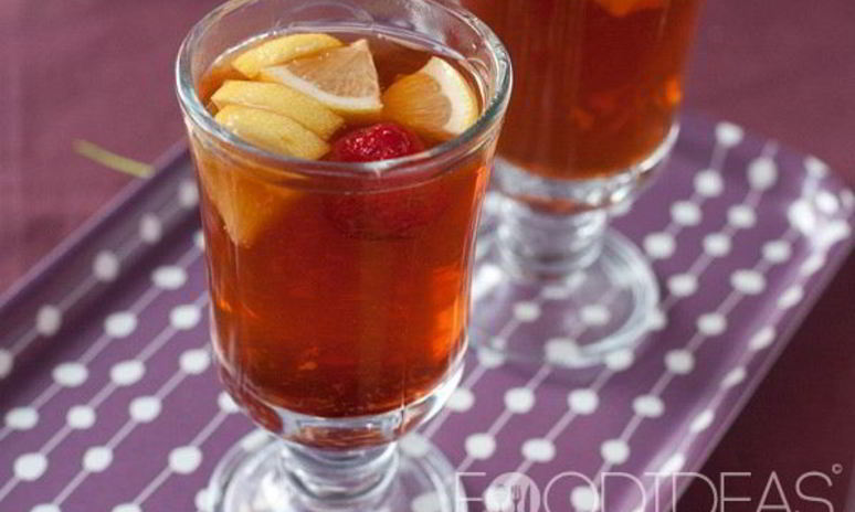 Рецепт яблочного чая с апельсином и корицей