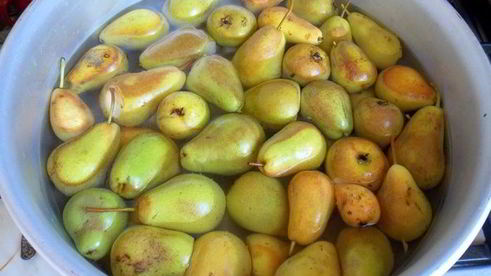 груши в мятном сиропе