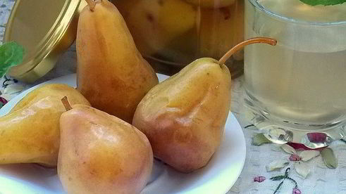 груши в мятном сиропе