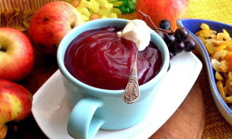 Рецепт киселя осеннего виноград