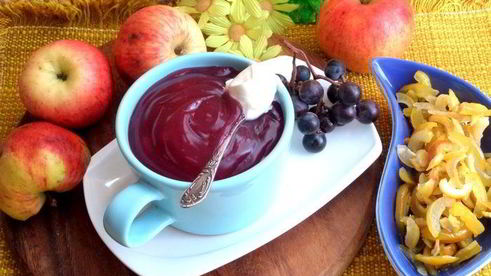 кисель осенний виноград