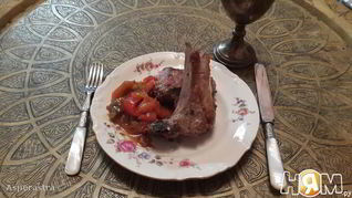 Баранина на кофейных зернах