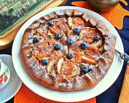 Галета по-летнему на кофейном тесте