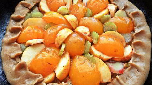 галета по-летнему на кофейном тесте