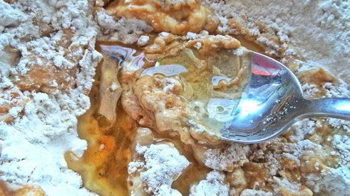 галета по-летнему на кофейном тесте