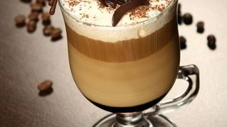 Ирландский кофе с шоколадом двух видов