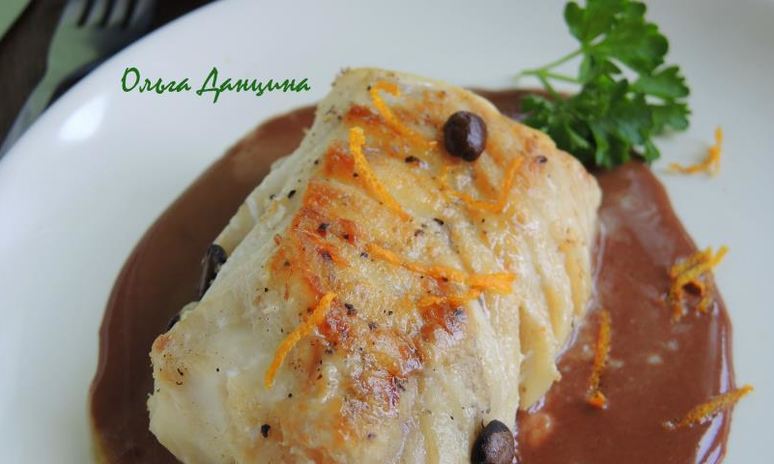 Рецепт лойна трески с ароматом кофе