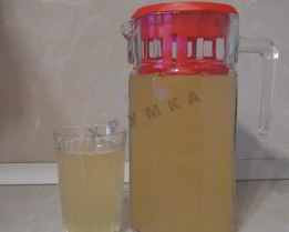 Имбирный лимонад с яблоками и лимонами