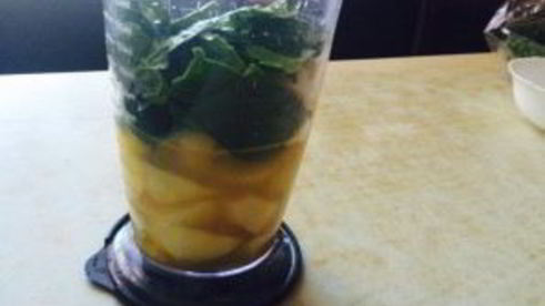 бананово-яблочный смузи