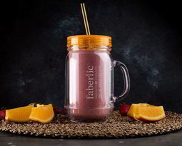 Фруктово-творожный смузи с семенами чиа