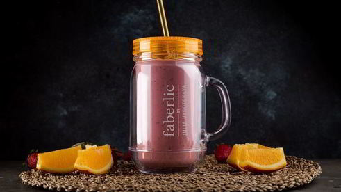 фруктово-творожный смузи с семенами чиа