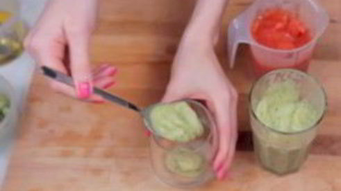 ледяной двухслойный смузи