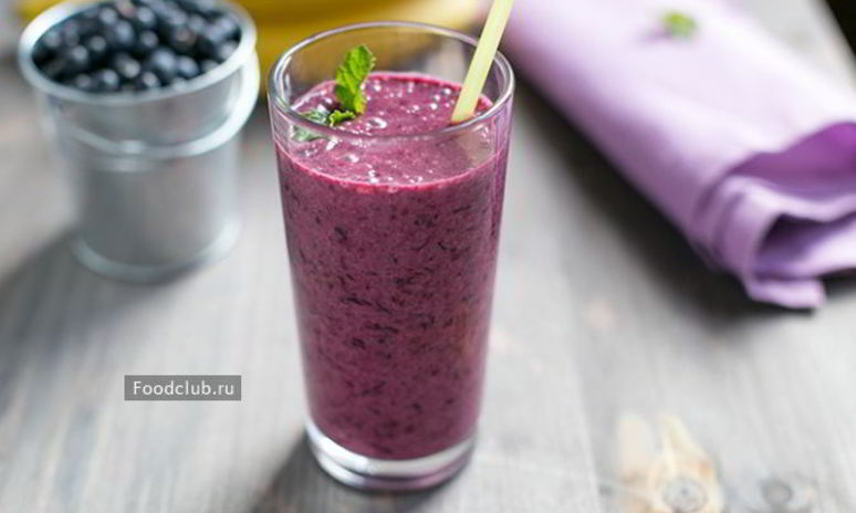 Рецепт смузей из черники