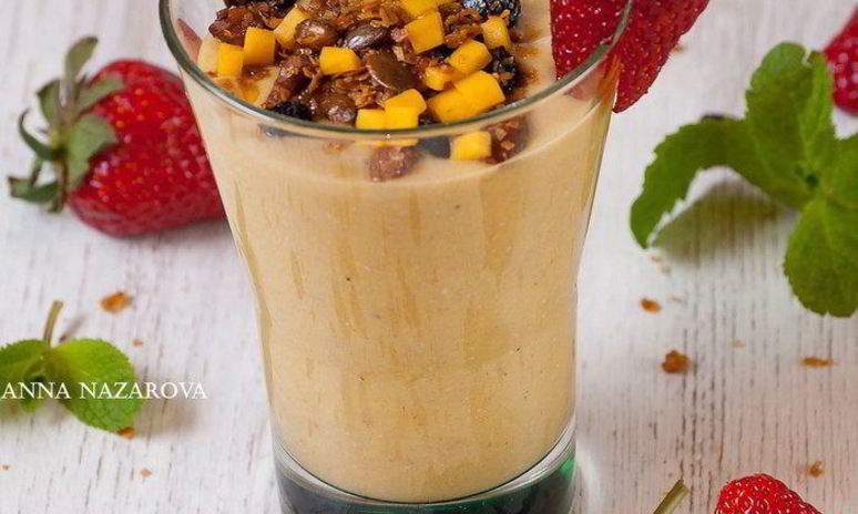 Рецепт смузей с бананом и манго