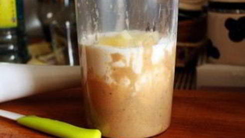 смузи с яблоком и бананом