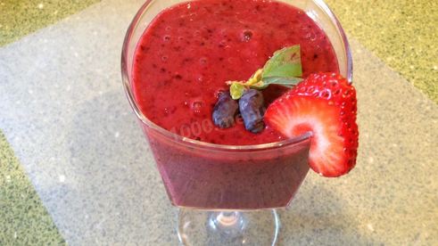 смузи с жимолостью