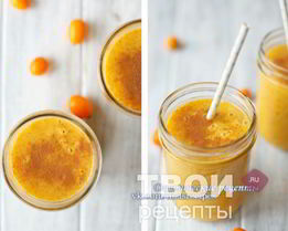 Тыквенный смузи с яблоком и бананом