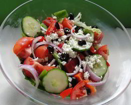 Греческий салат с брынзой