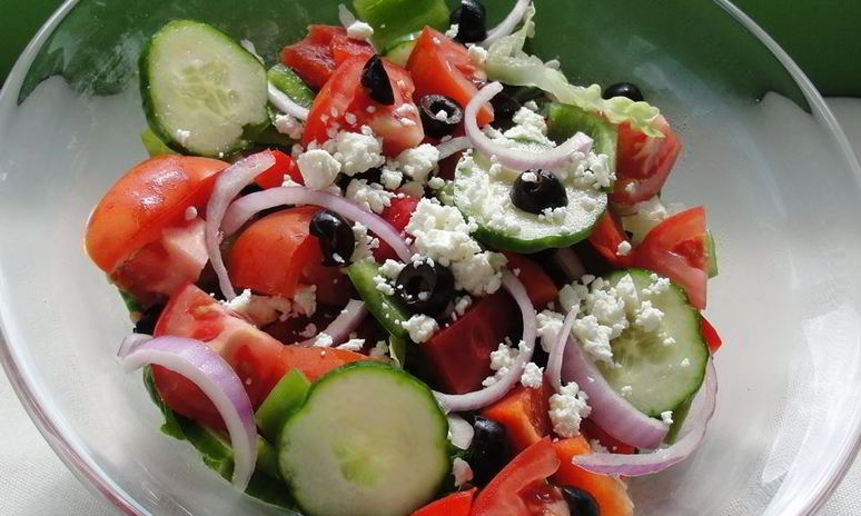 Рецепт греческого салата с брынзой