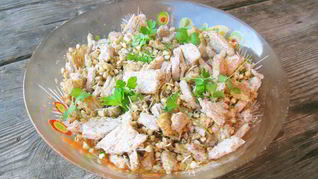 Салат из зеленой гречки