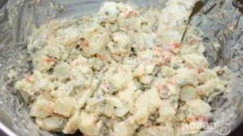 картофельный салат с яйцом