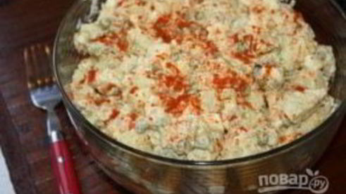 картофельный салат с яйцом