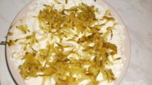 салат из картофеля с копченой горбушей