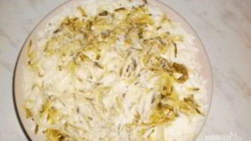 салат из картофеля с копченой горбушей