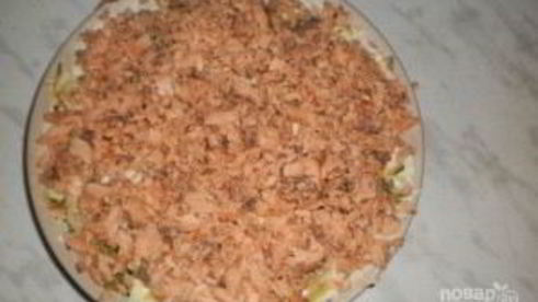 салат из картофеля с копченой горбушей