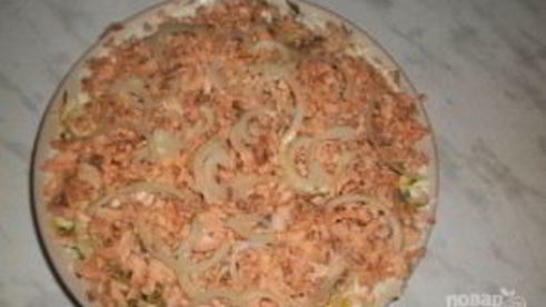 салат из картофеля с копченой горбушей