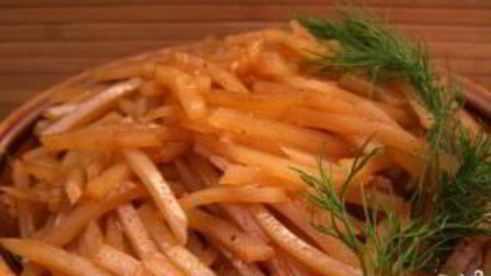 салат картофельный корейский