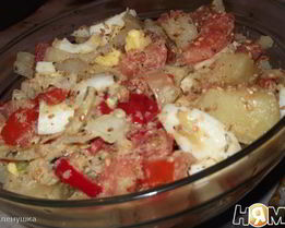 Теплый картофельный салат