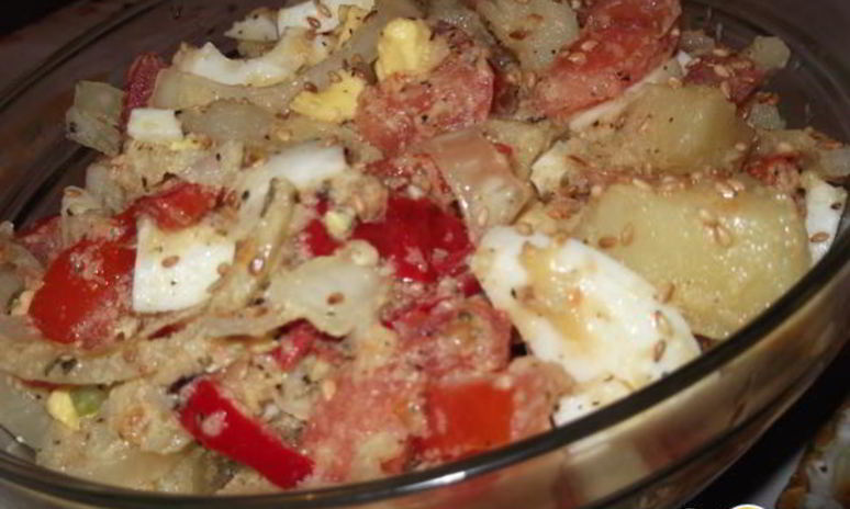 Рецепт теплого картофельного салата